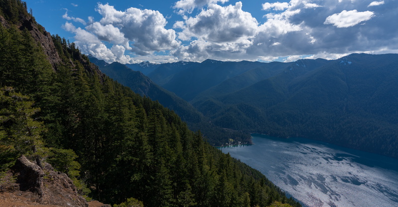 slope, abies, day, no people, land, outdoors, beauty in nature, washington, idyllic, tranquil scene, nature, tranquility, lake crescent, environment, explore