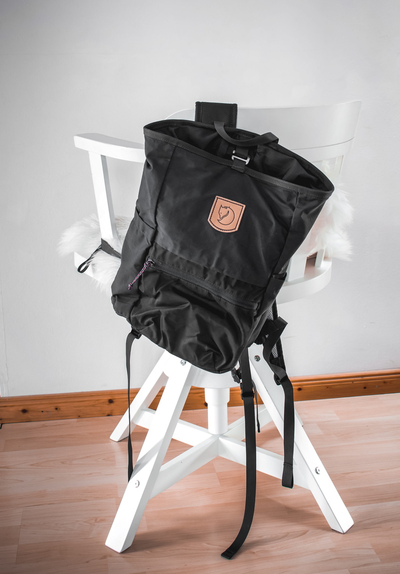ikea, absence, bag, wooden, fjäll räven, clothing, plywood, indoors, flooring, rucksack, furniture, communication, no people, white, table, black, hardwood floor