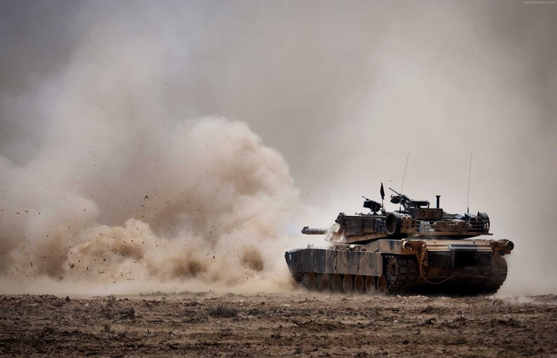 Abrams M1A1, U.S. Army, tank, 4K