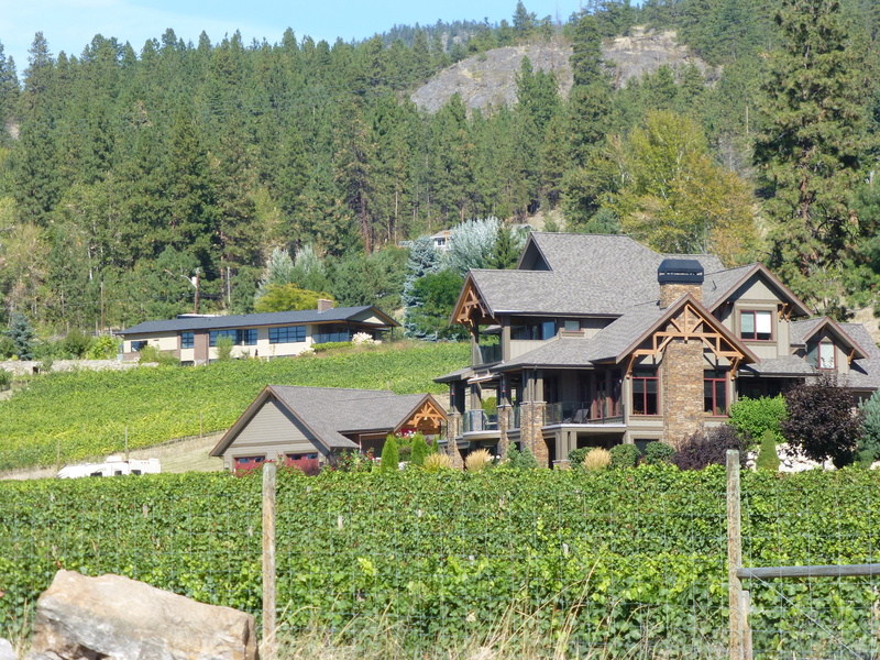 house, no people, tree, canadian, growth, countryside, barrier, building, landscape, built structure, outdoors, bc canada wine country, wine country, green color