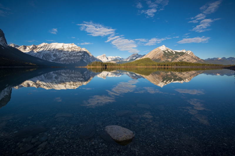 reflection, aerial, photography, scenics - nature, tranquil scene, 5K, Upper lake Kananaskis, Sarrail Ridge, mountains, shallow, no people, Albert, nature