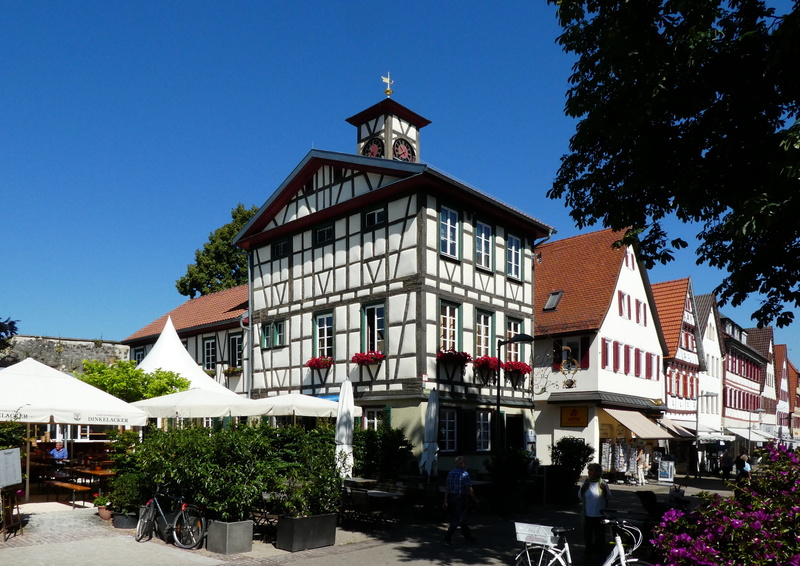 places of interest, plant, built structure, architecture, house, clock, sky, southern germany, clear sky, building, baden württemberg, growth, residential district
