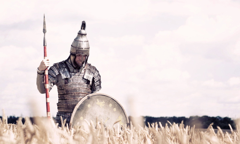Alemann, Niederstotzingen, Lamellar armor, 2K, Warrior, Armor, Helmet, Workshop " The Hammer", Shield, Southern Germany, Field, Spear, Lance, Alemanne