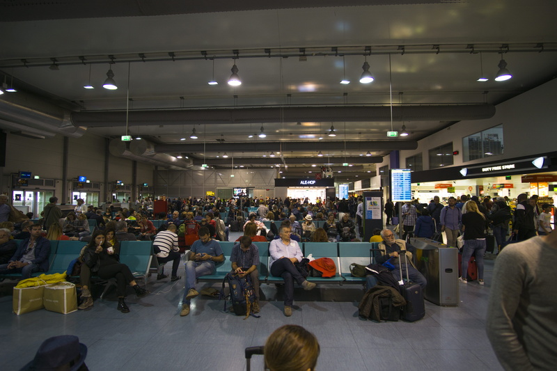 store, illuminated, built structure, shops, consumerism, lisbon portela airport, air, sony, 12mm, waiting, ceiling, indoors, screen, gates, retail, crowd