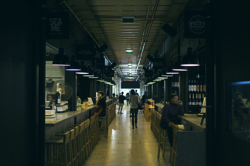 sony, a6000, travel, industry, 5K, rokinon, shop, ceiling, people, bottles, illuminated, time out market, lifestyles, men, mode of transportation, restaurant