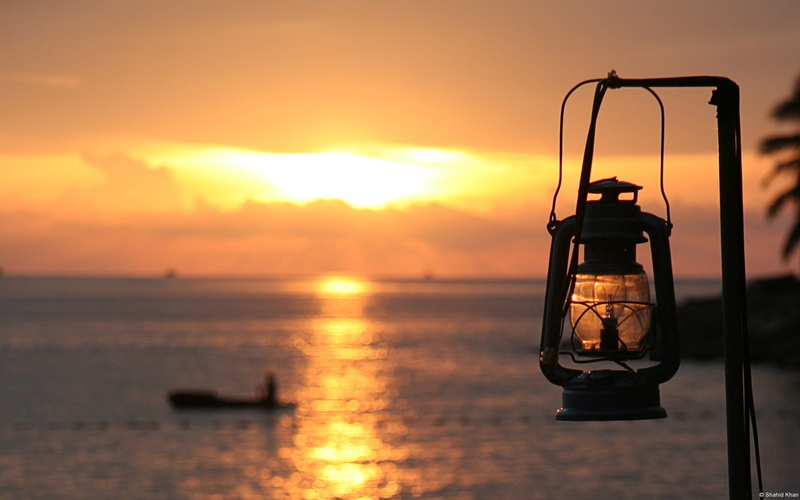 black, no people, sunset, transportation, electric lamp, sky, 1080P, sun, lamp, lighting equipment, panaji, beauty in nature, sea, mode of transportation