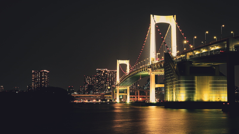 urban, street, Tokyo, odaiba, Japan, 5K