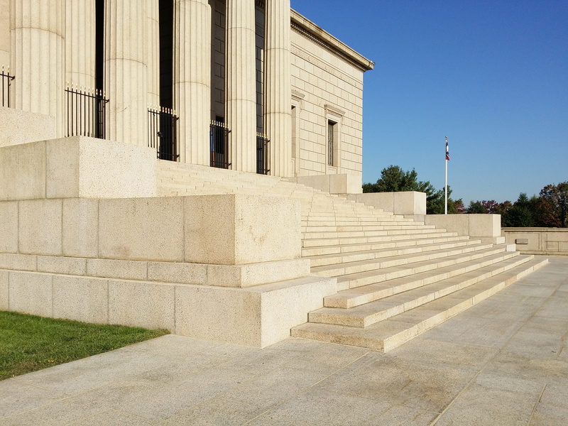 building exterior, alexandria, clear sky, travel destinations, government, history, virginia, sky, staircase, steps, no people, Alexandria, outdoors, steps and staircases
