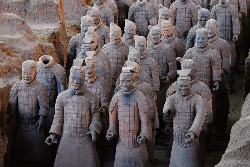 terracotta, 4K, craft, art and craft, creativity, sculpture, ancient, army, day, statue, china, ancient civilization, the past, belief, no people, spirituality