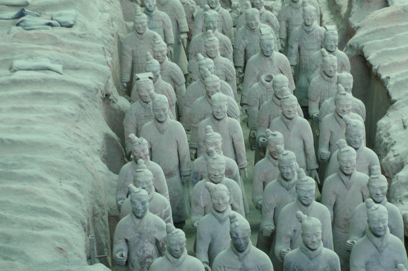 statue, ancient, belief, soldier, spirituality, oriental, craft, dynasty, army, in a row, the past, tourism, representation, creativity, no people, built structure