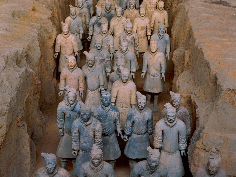 army, terracotta, 720P, statues, warriors, china