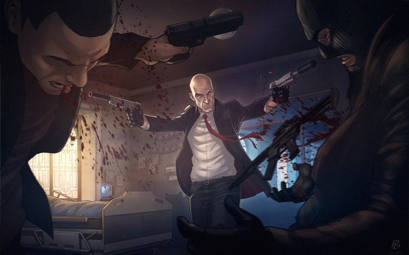 games, video, artwork, game, art, 720P, agent, fan, shooting, hitman