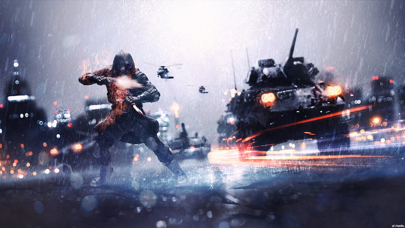 1080P, Collage, Battlefield, Video Game, Tank, Fan Art, Resident Evil, Soldier
