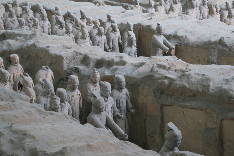 statues, group of animals, tourism, creativity, assorted, representation, terracotta army, tourist, ancient civilization, solid, china, the past, xian