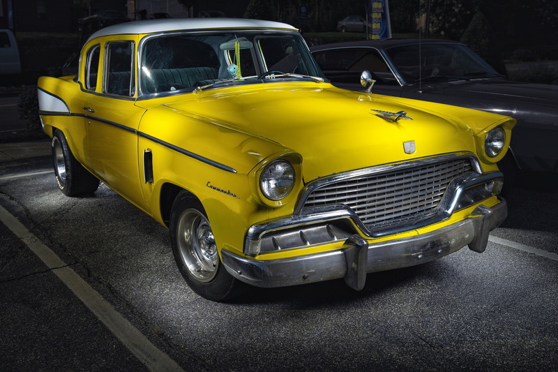 car, yellow, Studebaker, 1080P, Commander