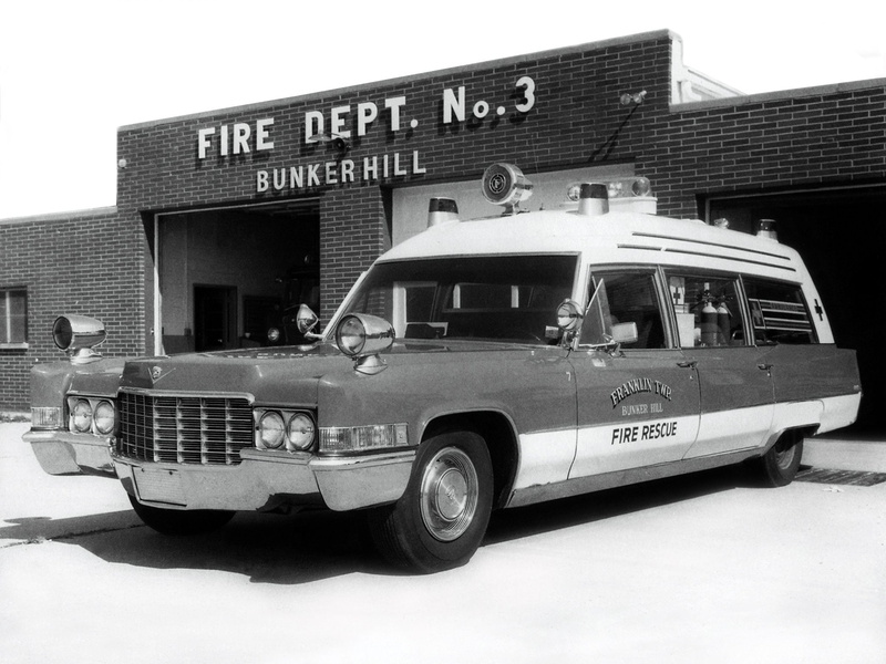 retro, 69890z, emergency, meteor, stationwagon, cadillac, 1969, miller, ambulance, classic 48, 1080P