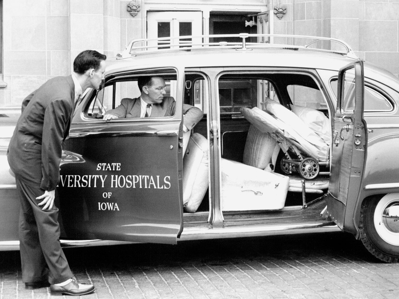 custom, 1080P, desoto, 1947, ambulance, suburban, retro, emergency, sedan