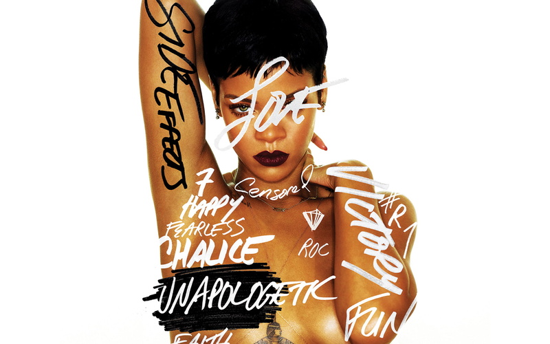 rihanna, actress, album cover, singer, music, 1080P, album, unapologetic
