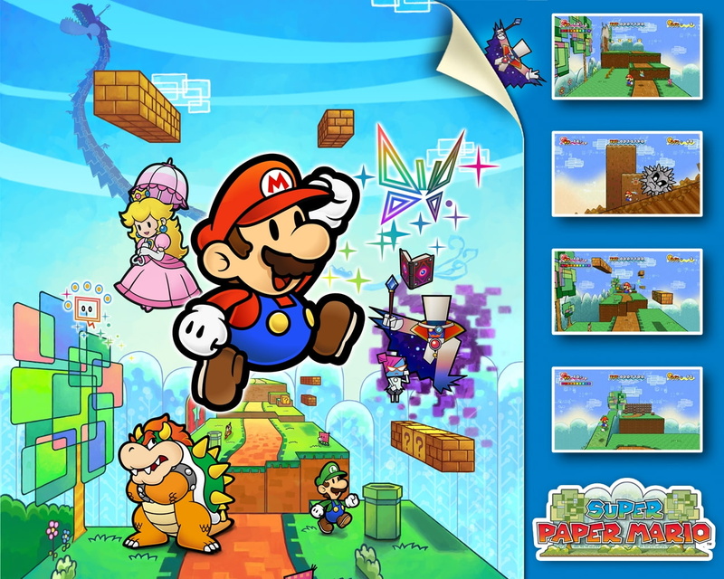 games, paper, hd, mario, level, 720P, super