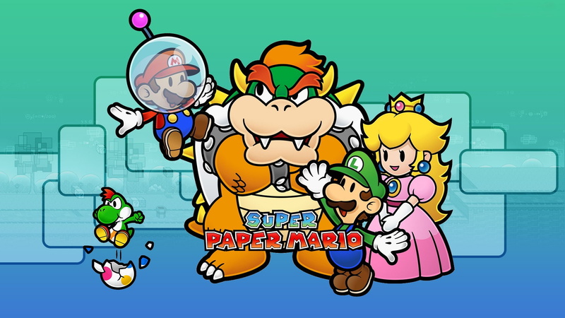 1080P, Super Paper Mario, Mario