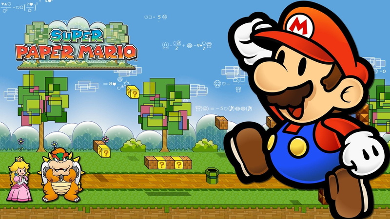Super Paper Mario, 1080P, Mario