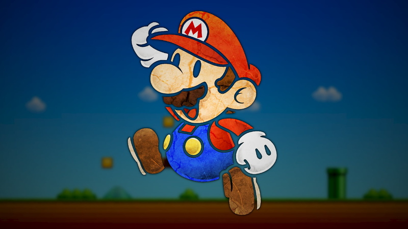 1080P, Super Mario, Nintendo, video games, digital art, Paper Mario