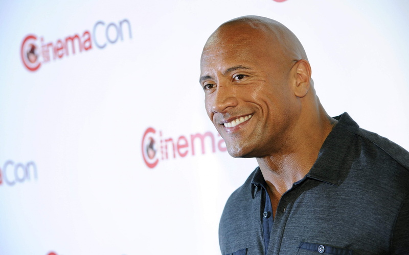 4K, athle, Backgr, te, actor backgrounds, dwayne johnson, smile, ound Ultra HD 4K