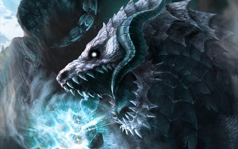 Dragon, px, 1440x900 px, 720P, hd, art, monochrome, x