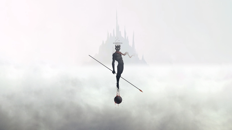 artwork, Waveloop, simple background, 1080P, digital art