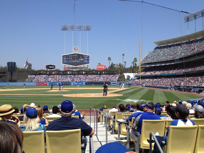 crowd, 2K, leisure activity, seat, baseball - sport, women, men, match - sport, real people, Dodger Stadium, spectator, built structure, lifestyles, day