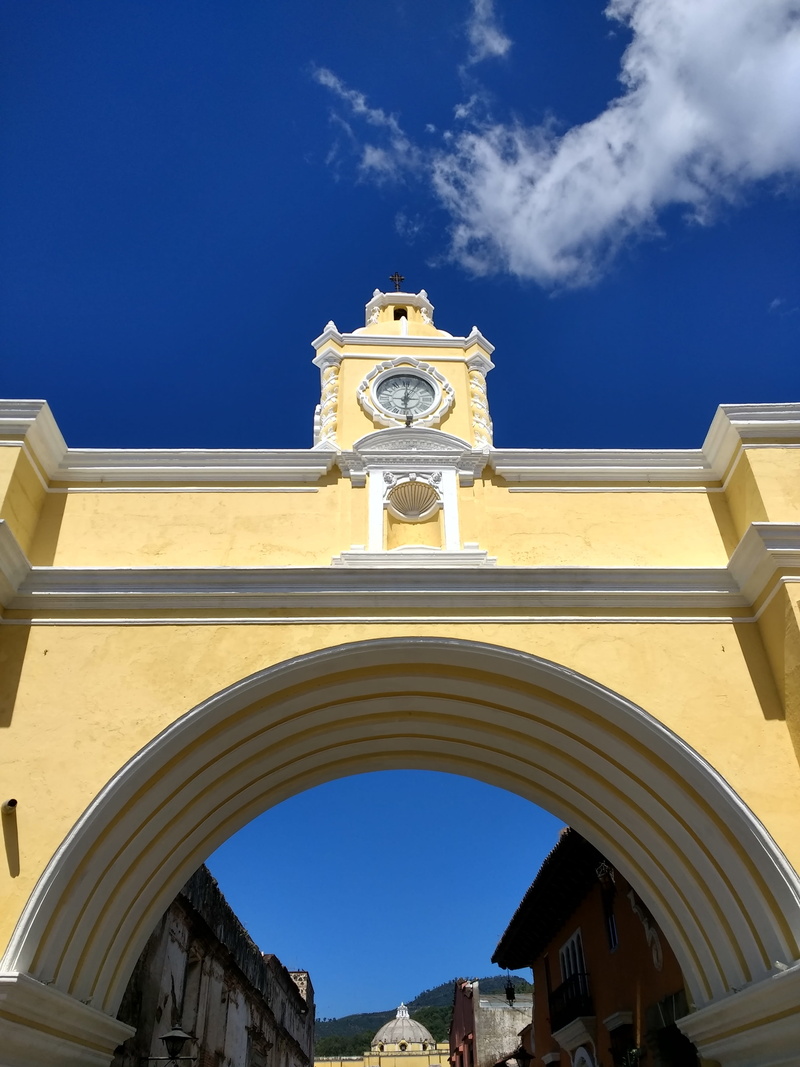 wall, arch, building exterior, monument, facade, yellow, tower, old building, 4K, no people, old, restored, clock tower, ceilings, clock face, light, history