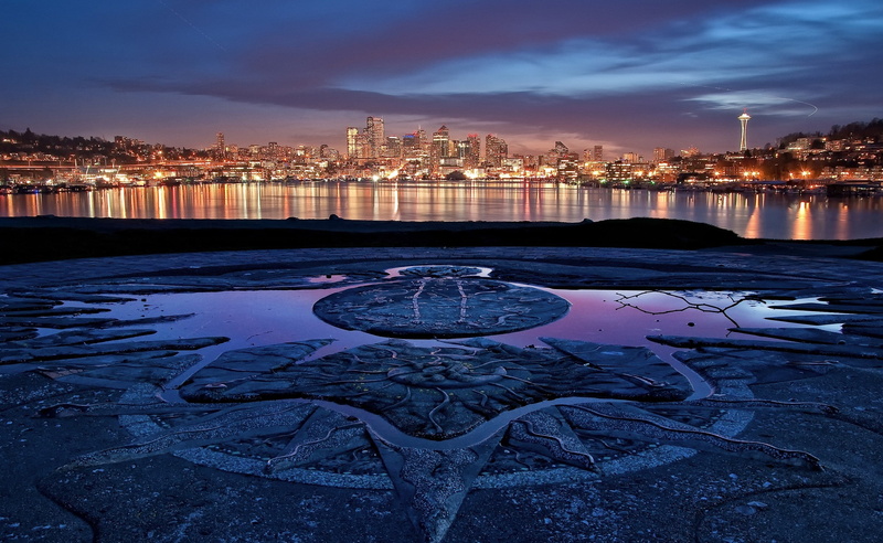 twilight, dusk, skyline, built structure, building exterior, illuminated, architecture, nature, city, buildings, bridge - man made structure, Skyline