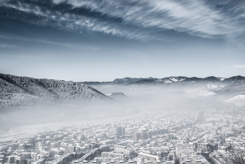 cold temperature, jungle, mountain, no people, building, forest, landscape, travel destinations, skyscraper, outdoors, 4K, sky, nature, city, fog, built structure