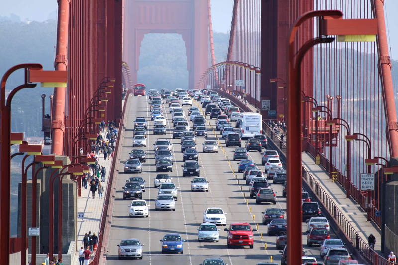 high angle view, city, nor cal, road, built structure, travel, sausalito, oakland, cars, architectural column, architecture, nature, rush hour, transportation
