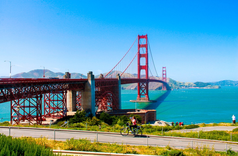 nature, suspension, suspension Bridge, travel destinations, famous Place, evening, urban, american, bridge - Man Made Structure, bay, city, sf, day, golden gate