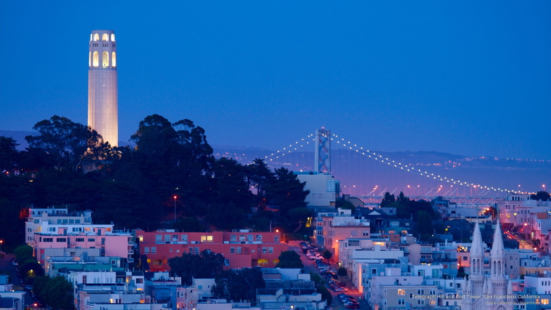california, francisco, telegraph, coit, 2K, san, tower, Architecture, hill