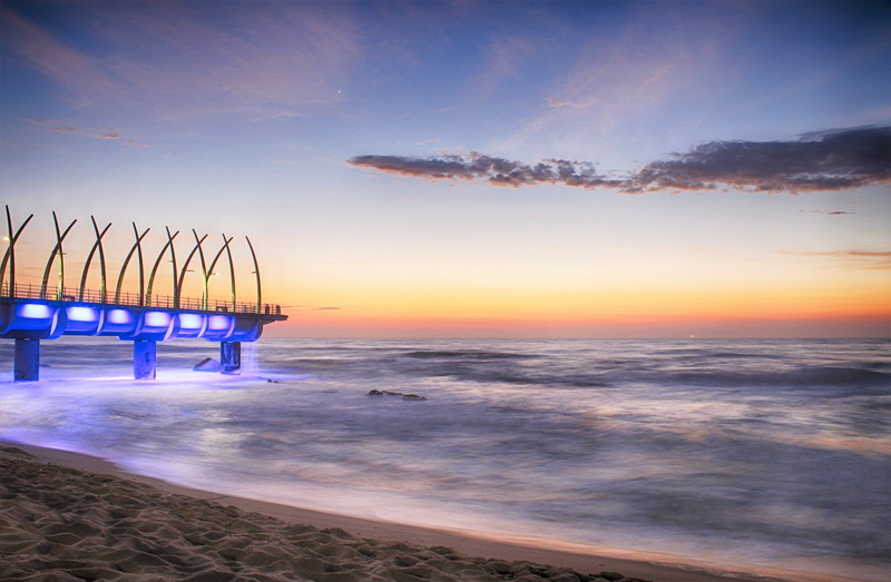 sea, dusk, south africa, nature, sky, tranquility, travel, seascape, horizon over water, 4K, sand, cloud - sky, water, motion, no people, tranquil scene
