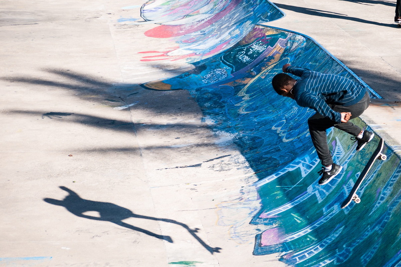 men, adult, Trick, trick bike, one man only, street art, skill, swimming pool, leisure activity, spray paint, Durban, water, people, day, art and craft