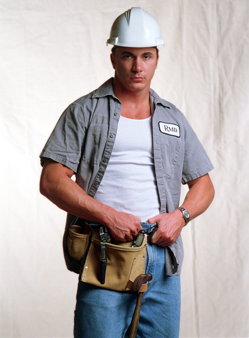 real people, security, man, casual clothing, safety, construction worker, portrait, hardhat, looking at camera, standing, mid adult, three quarter length