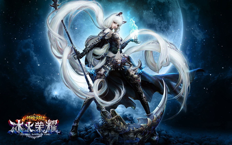 vampire, rpg, mmo, action, Magic, Dark, forsaken, girl, warrior, artwork, Shenmo, poster, online, fantasy, Perfect, Fighting, 1fwso, adventure, age, world
