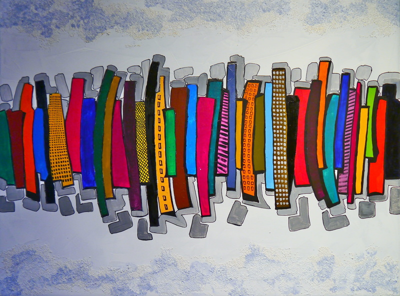 choice, large group of objects, artwork, weapon, Colorful, canvas, variation, still life, in a row, no people, multicolored, color, arrangement, group of objects