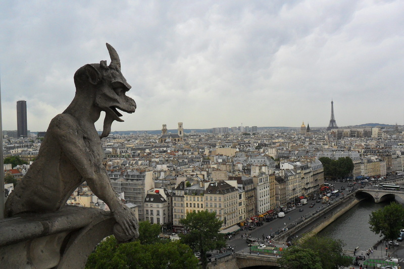 monuments, building, street, gargoyle, the cathedral, travel destinations, nature, panorama, landscape photography, christianity, eiffel tower, buildings