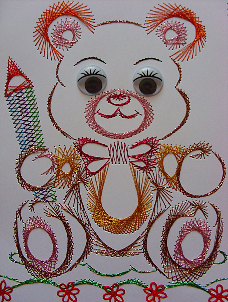 celebration, floral pattern, anthropomorphic face, childrens games, 2K, a fairy tale, day, colored, no people, creativity, Teddy Bear, pattern, embroidery