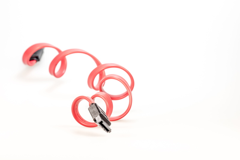 plug, Cable, 4K, Computer, circle, flat ribbon cable, line, indoors, studio shot, man made object, hardware, swirl, connecting cable, high angle view