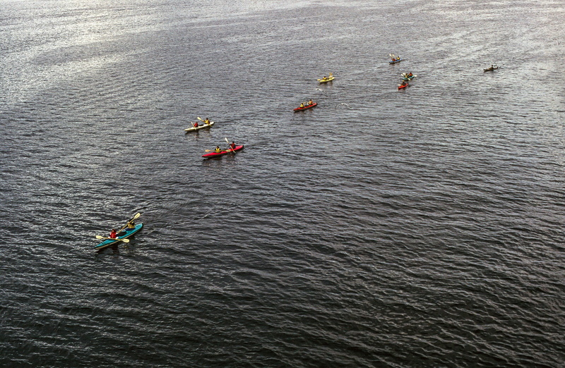 waterfront, outdoors, nautical vessel, kayakers, canoe, kayaks, travelers, 2K, nature, transportation, kayak, rafting, adventure, rescue, water, boating