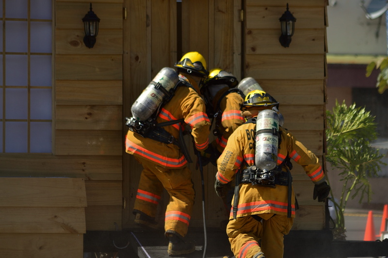 hose, headwear, occupation, training, practice, service, boots, three quarter length, working, responsibility, coworker, uniform, nozzle, live, work, dangerous