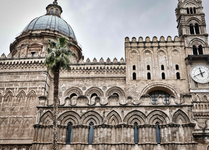 chapel, historically, tourism, facade, cathedral, building exterior, outdoors, norman, arabic, church, places of interest, history, italy, spirituality
