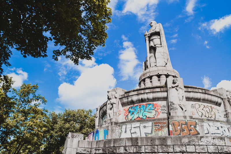 government, commemorate, sculpture, places of interest, nature, germany, religion, building exterior, cloud - sky, sword, hamburg, no people, monument