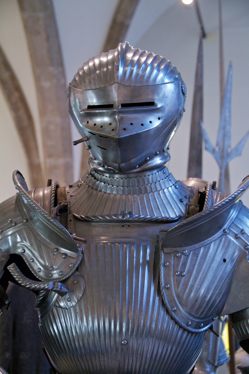 Knight, munich, no people, weapons, industry, architecture, silver - metal, indoors, pattern, metal, harnisch, focus on foreground, helm, creativity, equipment