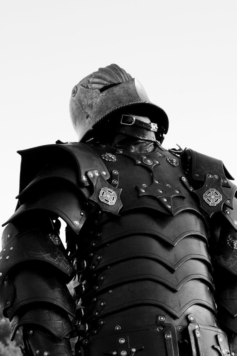 armor, medieval, the past, armor knight, metal, sky, security, obscured face, historically, low angle view, real people, clothing, clear sky, government